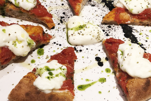 la pizza di padoan, la margherita, come copertina dell'articolo che riguarda la nostra visita