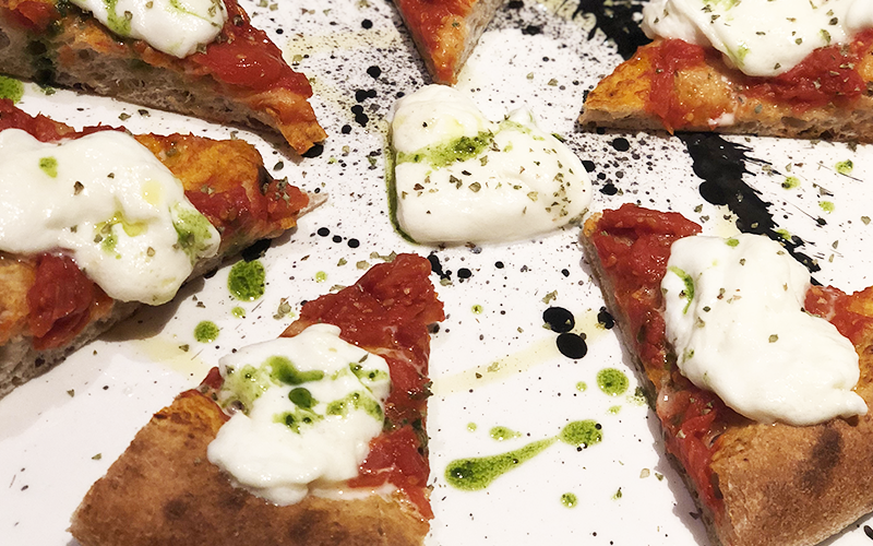 la pizza di padoan, la margherita, come copertina dell'articolo che riguarda la nostra visita